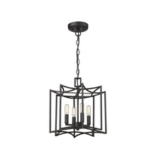 Rhian 4-Light Matte Black Pendant