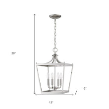 Kennedy 4-Light Satin Nickel Pendant