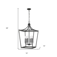 Kennedy 6-Light Matte Black Pendant