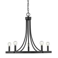 Sawyer 5-Light Matte Black Chandelier