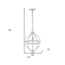 Callie 1-Light Country White Pendant