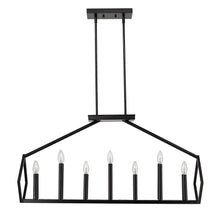 Luca 14-Light Matte Black Island Pendant