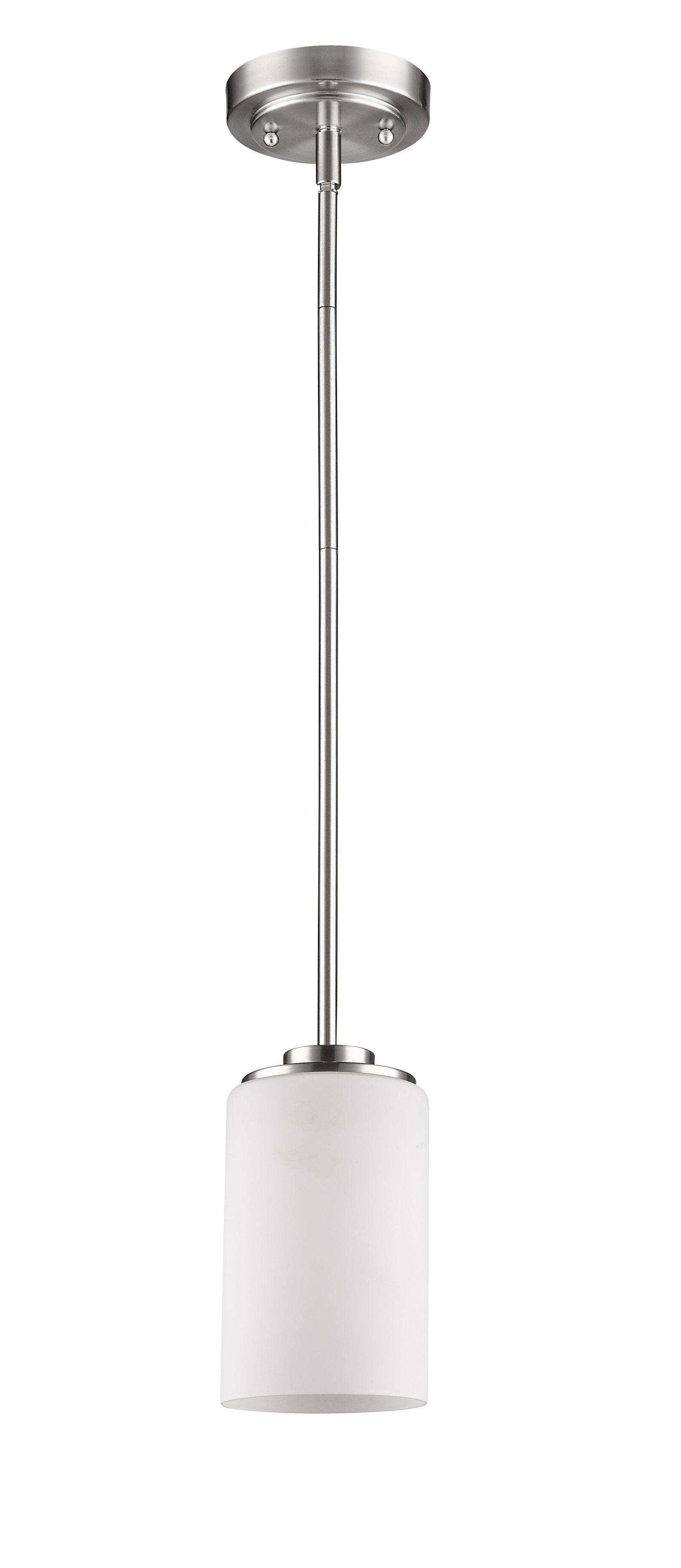 Silver Frosted Glass Hanging Light