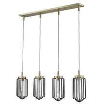 Reece 4-Light Aged Brass Island Pendant