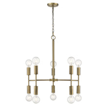 Perret 10-Light Aged Brass Chandelier