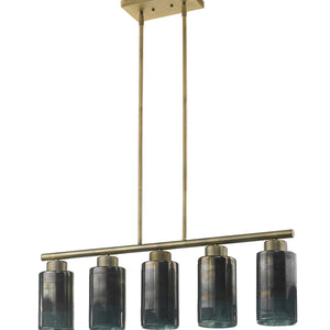 Monet 5-Light Brass Pendant