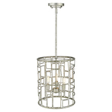 Amoret 3-Light Antique Silver Convertible Pendant