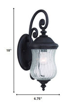Matte Black Urn Shaped Wall Light