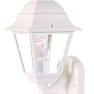 Distressed White Swing Arm Outdoor Wall Light