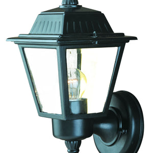 Matte Black Cast Aluminum Outdoor Wall Light