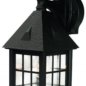 Matte Black House Shaped Wall Light