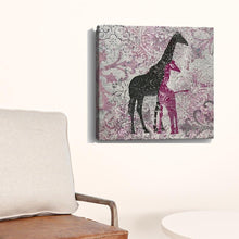 Exotic Pink Giraffes Unframed Print Wall Art