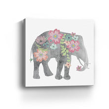 Floral Elephant Unframed Print Wall Art