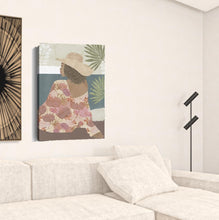 Bohemian Terracotta Lady Unframed Print Wall Art