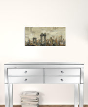 Vintage Inspired Nyc City Skyline Unframed Print Wall Art