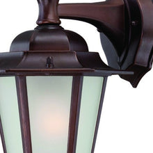 Bronze Frosted Glass Hanging Lantern Wall Light