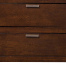 Cappuccino Contempo Wooden Two Drawer Nightstand