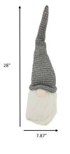 Grey Fabric Gnome with Ultra Long Hat