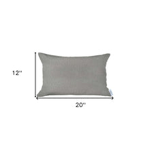 White Solid Lumbar Throw Pillow