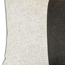 Lumbar de sección media gris y negro Cojín