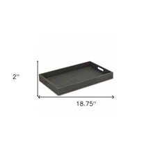 Minimalist Black Wooden Tray