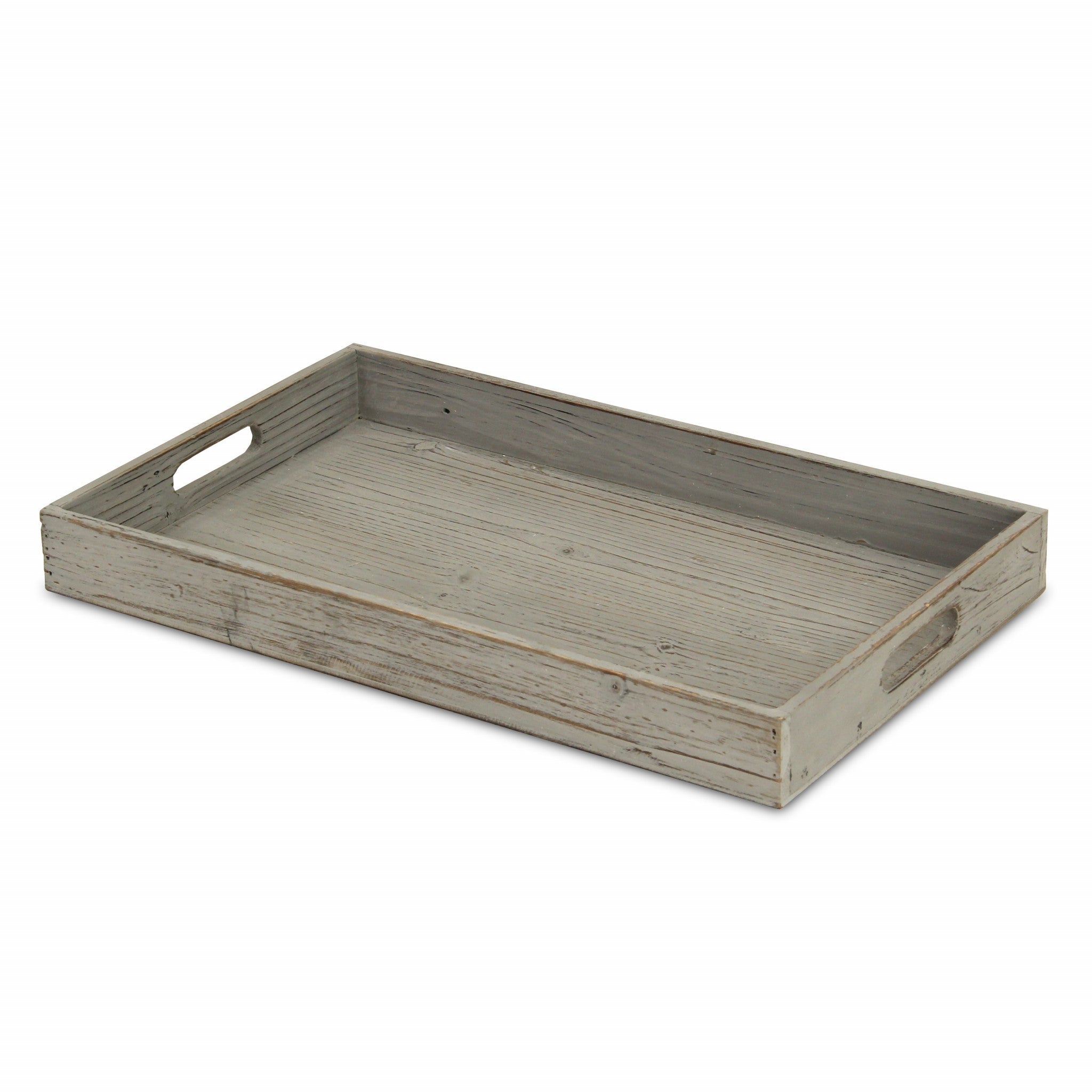Minimalist Gray Wooden Tray