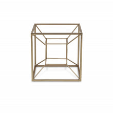 Jumbo Metal 3D Cube Decorative Sculpture