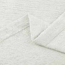 Pearl White Soft Textured Shower Curtain