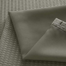 Gray Sheer and Grid Shower Curtain and Liner Set