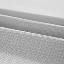 Silver Modern Grid Shower Curtain and Liner Set