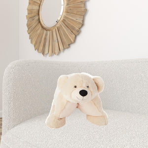 Foldable Plush Polar Bear Pillow
