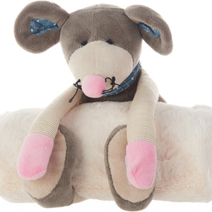 Grey 7" X 17" Novelty Polyester Throw Pillow