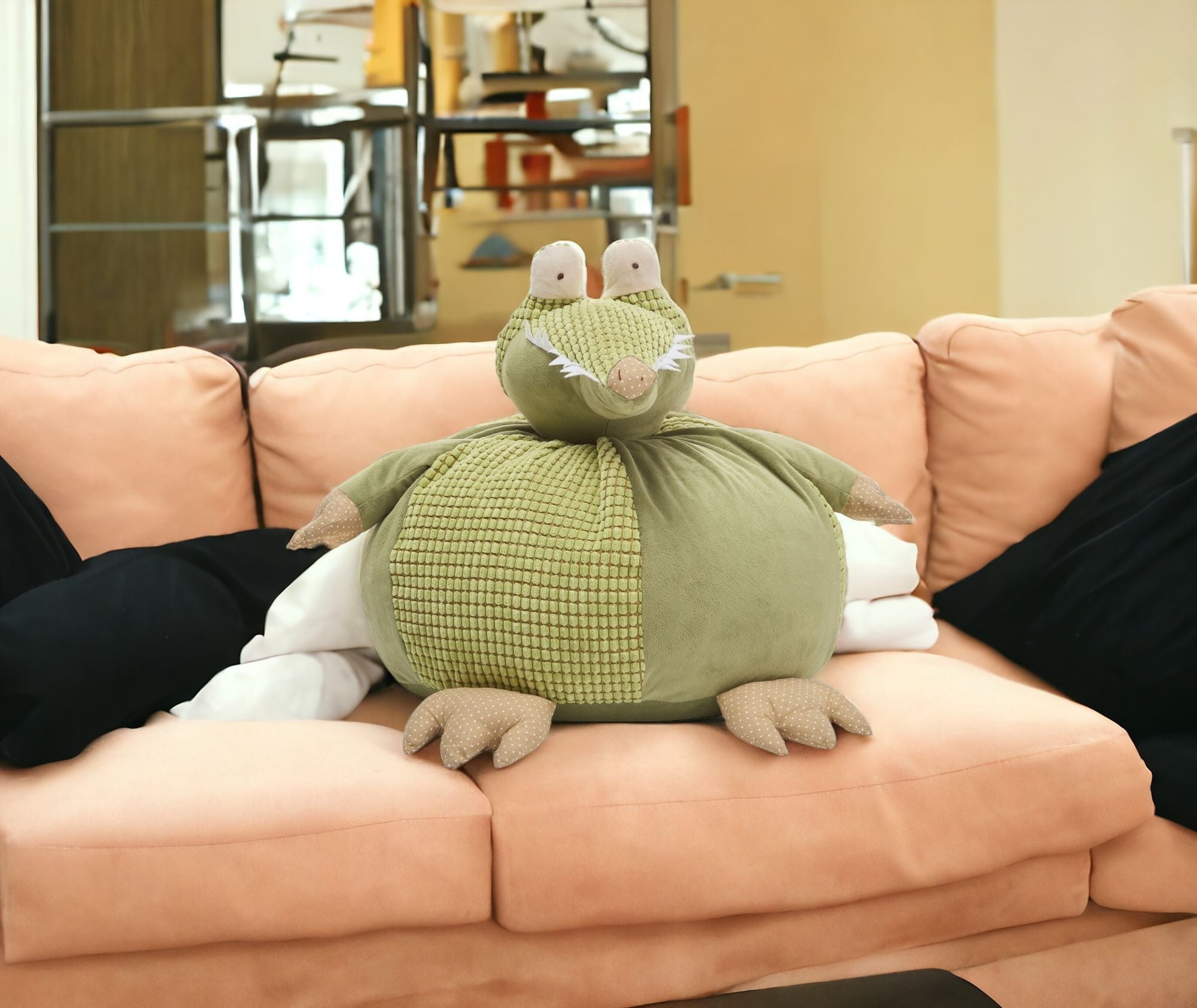 綠色 18" X 18" 新穎滌綸抱枕