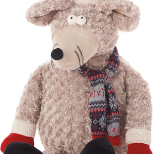 灰色 23" X 24" 新穎滌綸抱枕