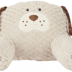 Beige 21" X 16" Novelty Polyester Throw Pillow