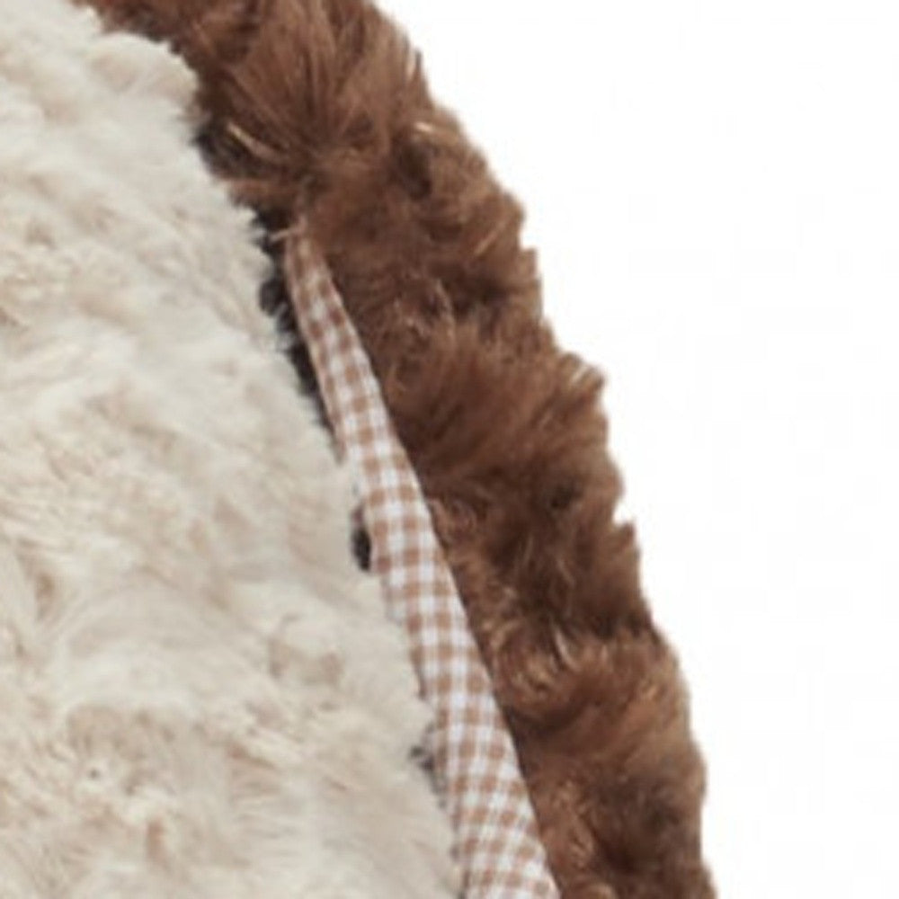 Beige 21" X 16" Novedad Cojín de poliéster