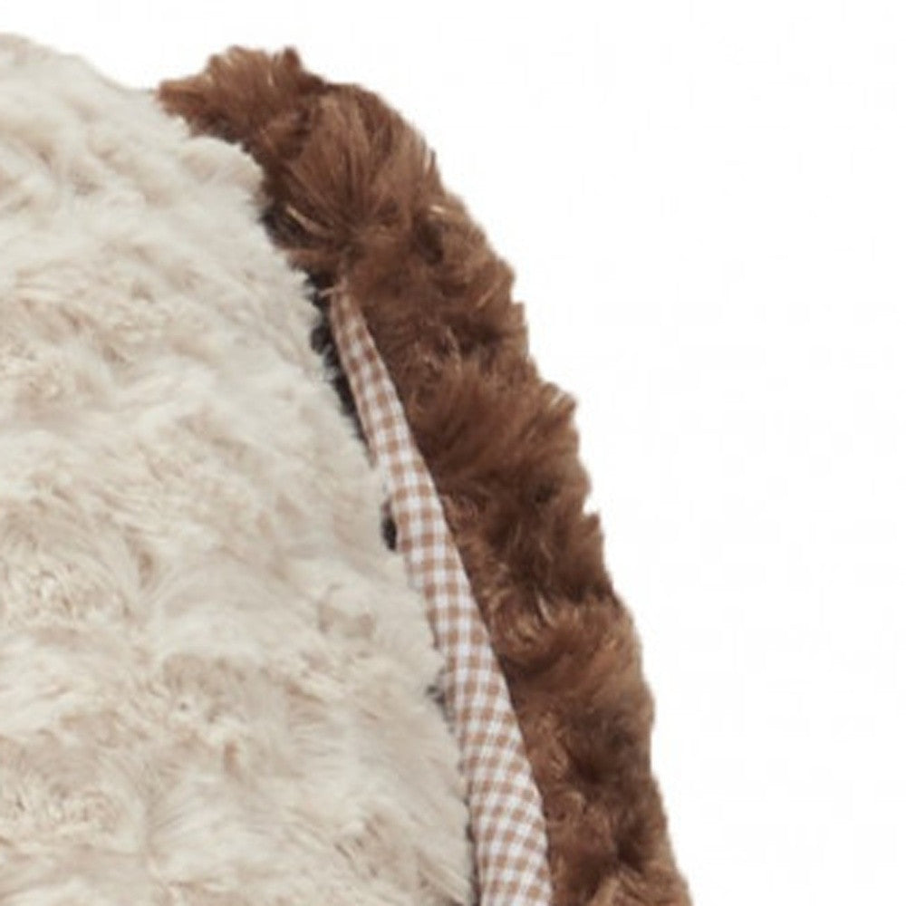 Beige 21" X 16" Novedad Cojín de poliéster