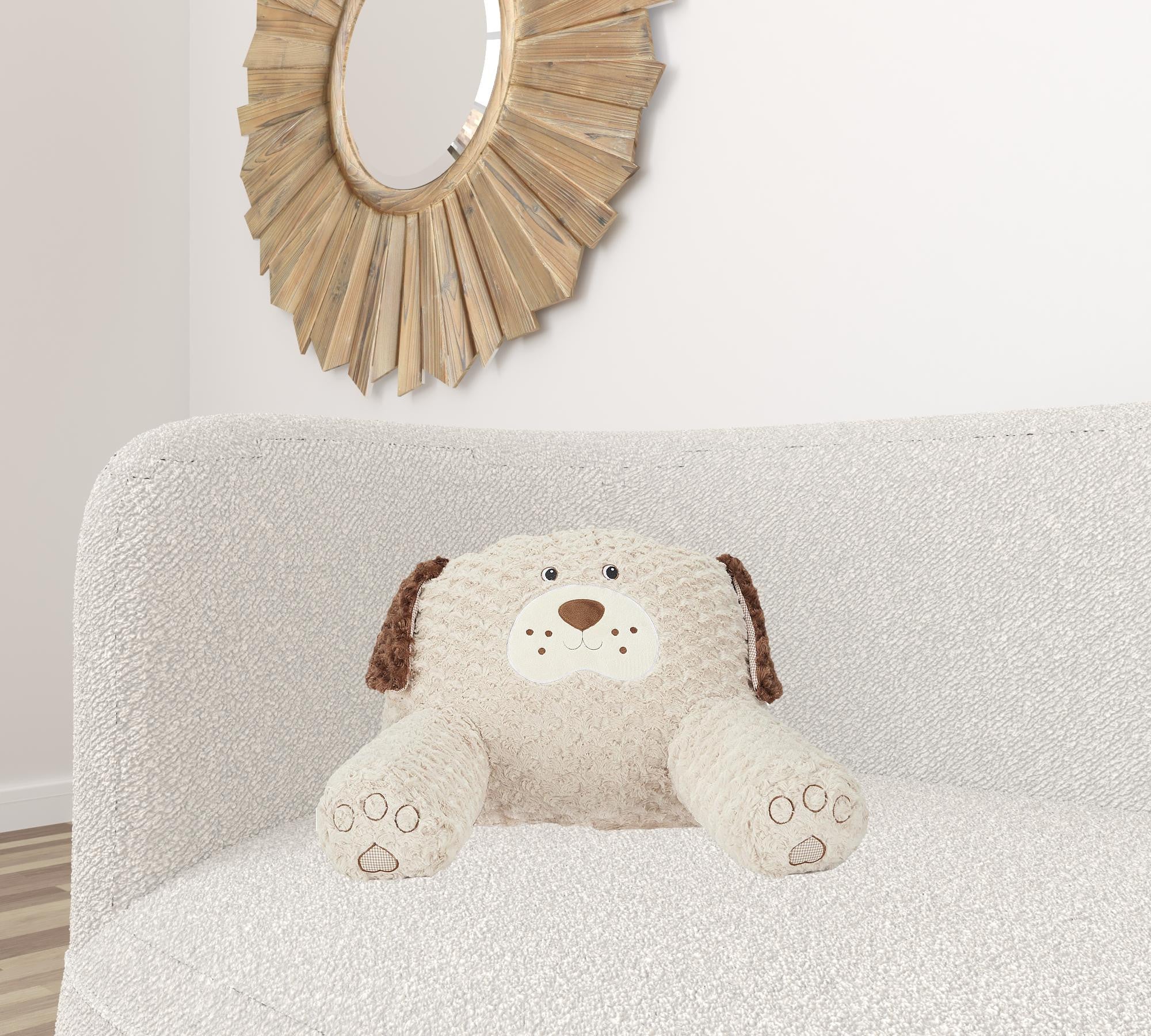 Beige 21" X 16" Novedad Cojín de poliéster