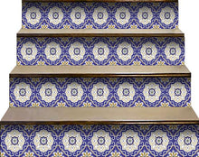 Blue White and Gold Mosaic Removable Tiles - 5