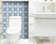 Teal And White Mosaic Peel And Stick Removable Tiles - 5