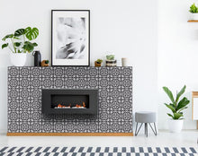 Tulipa Gray and White Peel and Stick Removable Tiles - 7