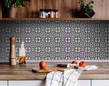 Tulipa Gray and White Peel and Stick Removable Tiles - 7