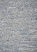 Ocean Blue Hand Tufted Abstract Indoor Area Rug - 3' x 5'