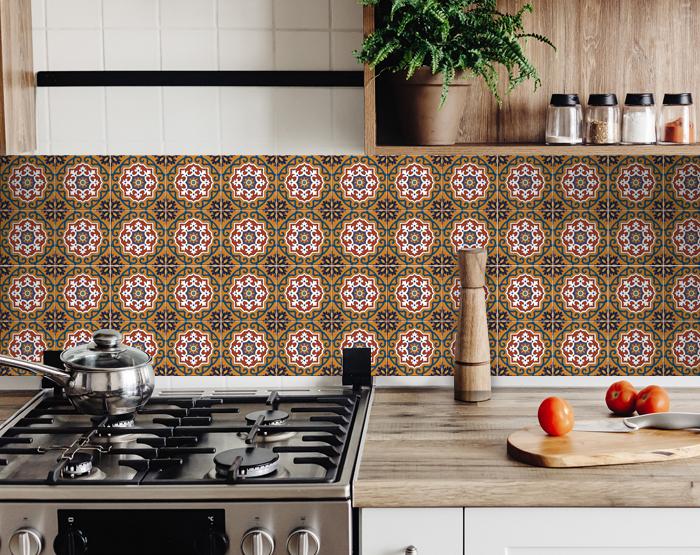 4" X 4" Old World Ole Peel and Stick Tiles