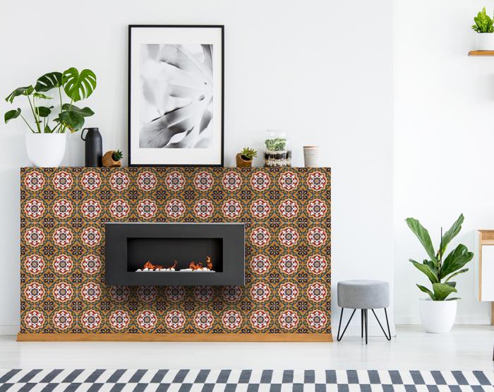 7" X 7" Old World Ole Peel and Stick Tiles