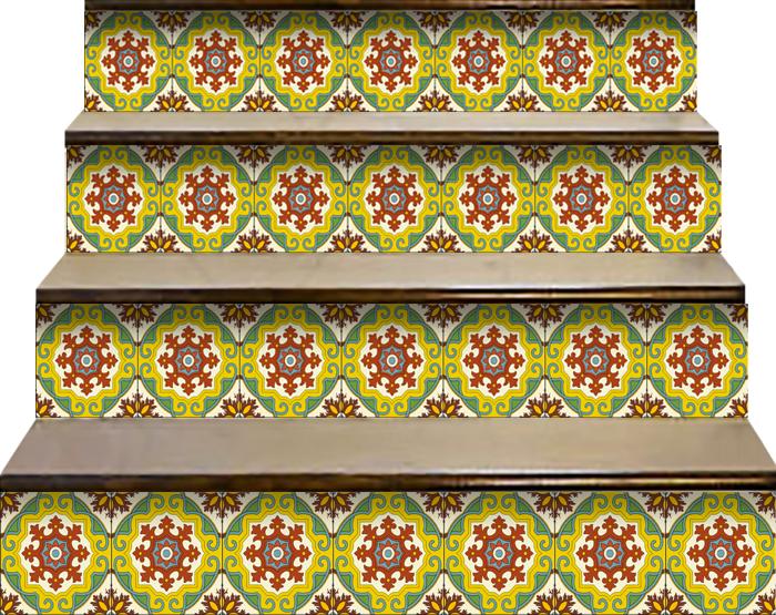 7" X 7" Fortuna Peel and Stick Removable Tiles