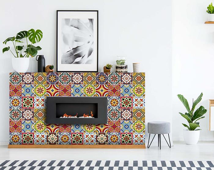 7" X 7" Mediterra Mosaic Peel and Stick Tiles