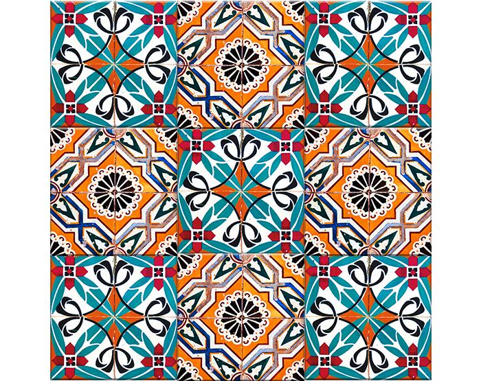 4" X 4" Terra Agra Peel And Stick Removable Tiles