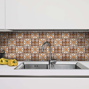 7" X 7" Bella Terra Peel And Stick Removable Tiles