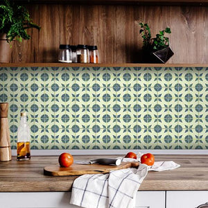 6" X 6" Aegean Orb Removable Peel and Stick Tiles